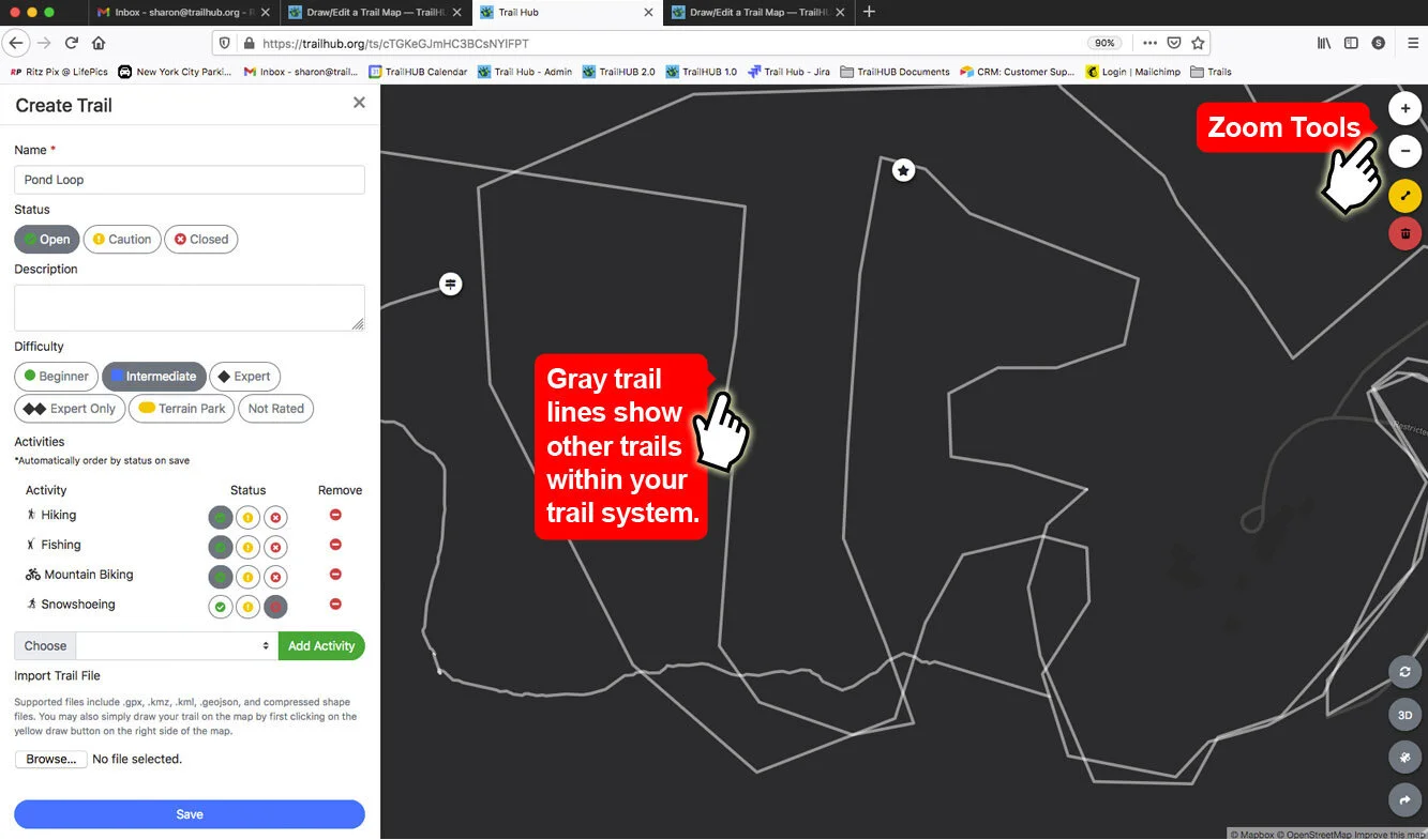 Draw or Edit a Trail on the Map screenshot 5