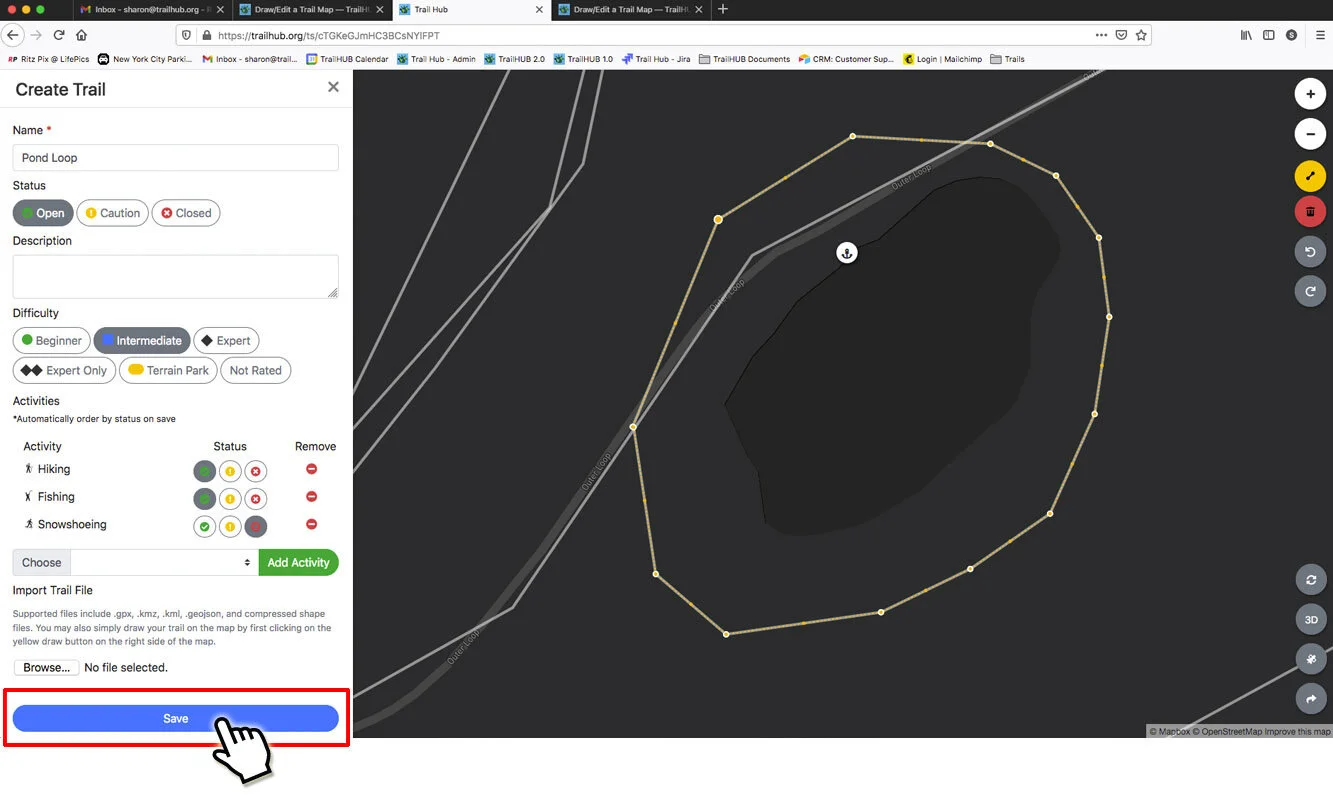 Draw or Edit a Trail on the Map screenshot 12