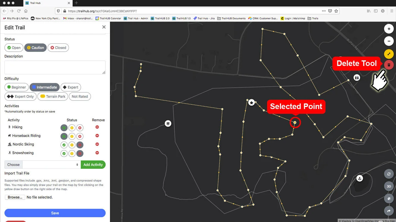 Draw or Edit a Trail on the Map screenshot 21
